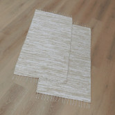 set tkaných kobercov 55x120 krémových